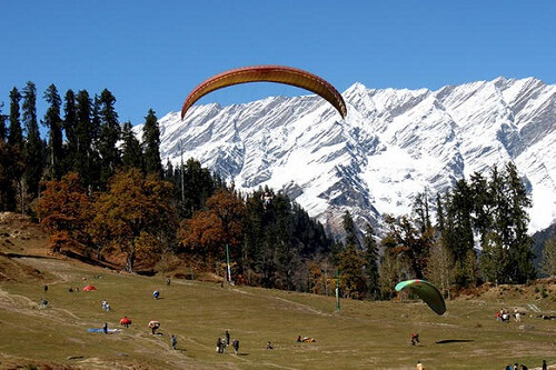 Paragliding Activity in Manali